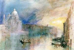 Turner - Venice Grand Canal with Santa Maria della Salute