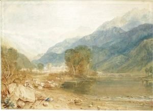 Turner - A View From The Castle Of St. Michael, Bonneville, Savoy, From The Banks Of The Arve River