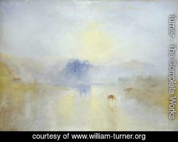 Turner - Norham Castle, Sunrise 1845