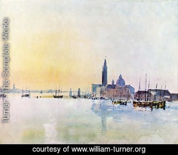 Turner - Venice, San Guirgio from the Dogana: Sunrise