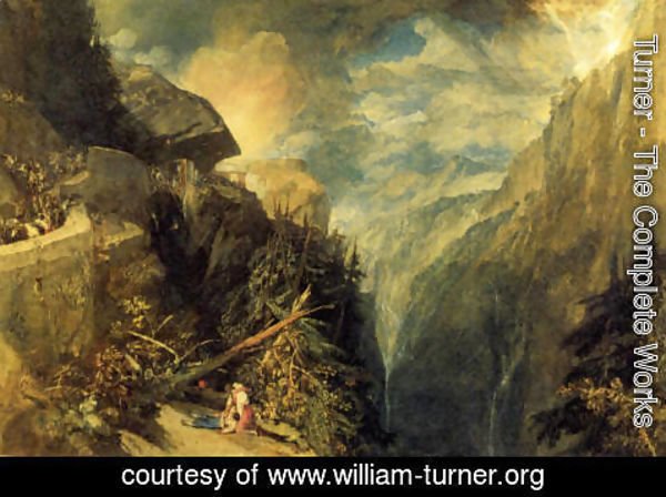 Turner - The Battle of Fort Rock, Val d'Aoste, Piedmont