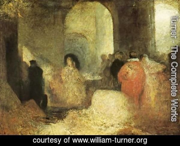 Turner - Dinner in a Great Room with Figures in Costume