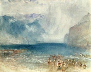 Turner - The First Steamer on the Lake of Lucerne in 1841