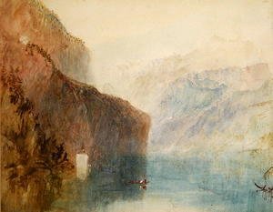 Turner - Tells Chapel, Lake Lucerne, c.1841