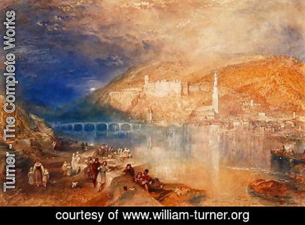 Turner - Heidelberg: Sunset, c.1840-42