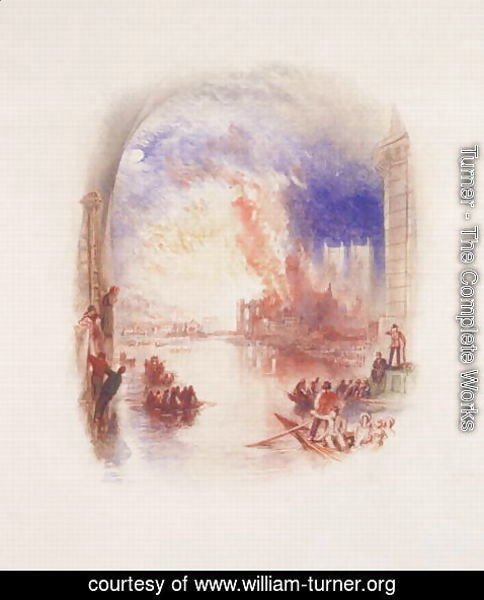 Turner - The Burning of the Houses of Parliament 2