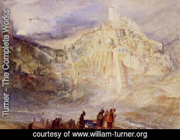 Turner - Wilderness A Engedi and Convent of Santa Saba