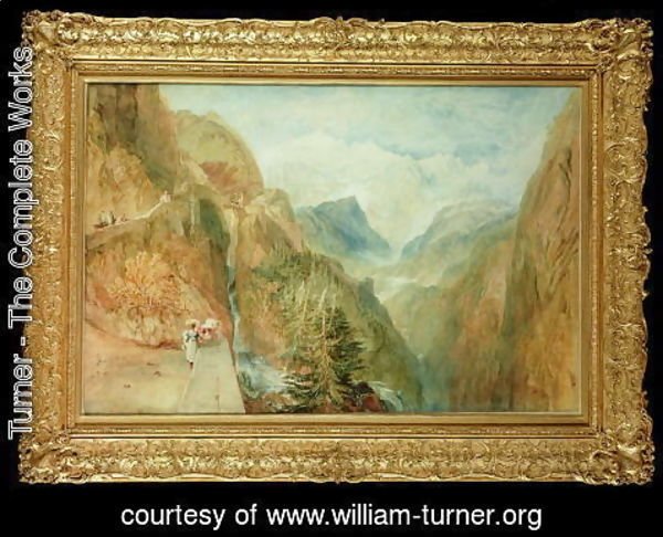 Turner - Mont Blanc from Fort Rock in Val DAosta, c.1810