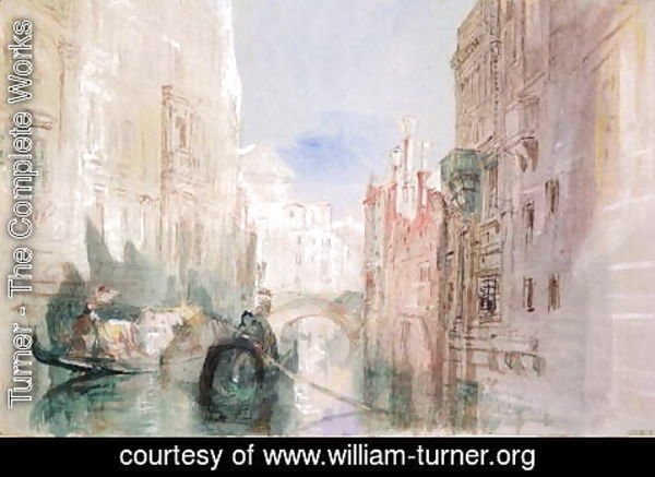 Turner - A Canal near the Arsenale, Venice