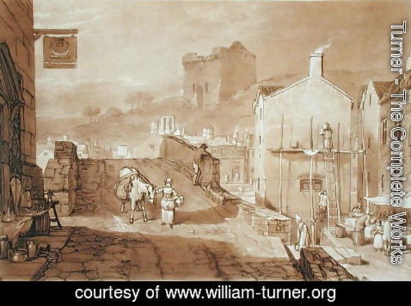 Turner - Morpeth, Northumberland, engraved by Charles Turner 1773-1857 published 1808