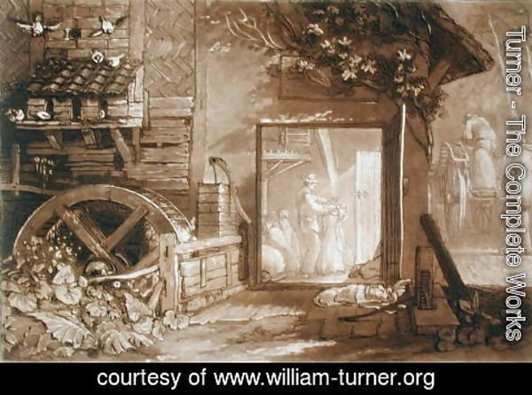 Turner - Penbury Mill, Kent, engraved by Charles Turner 1773-1857 published 1808