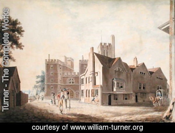 Turner - A View of the Archbishops Palace, Lambeth, 1790