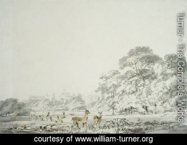 Turner - Windsor Castle and Park with Deer