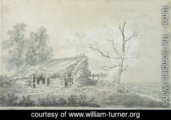 Turner - Landscape with Barn, c.1795
