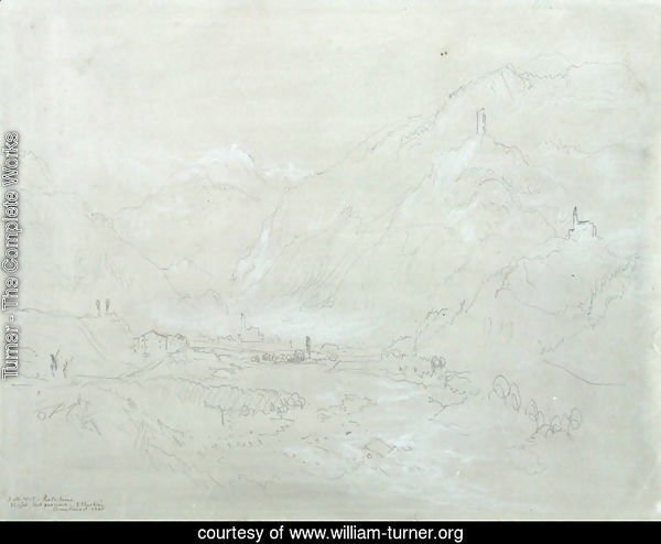 Mountainous Landscape with Town in Valley, c.1840