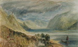 Turner - Burg Sooneck with Bacharach in the Distance, 1817