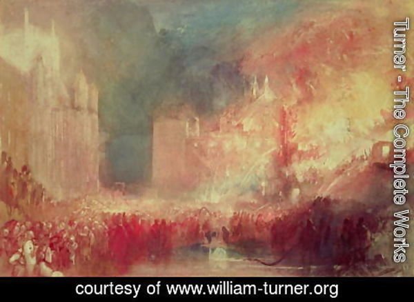 Turner - The Burning of the Houses of Parliament, 16th October 1834, 1839