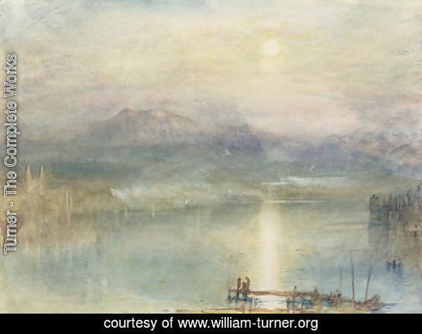 The Lake of Lucerne, Moonlight, the Rigi in the Distance, c.1841