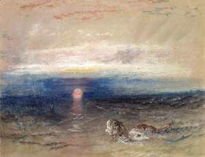 Turner - Sunset at Sea with Gurnets