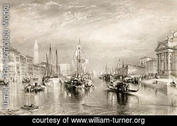Turner - The Grand Canal, Venice, engraved by William Miller 1796-1882 1838-52