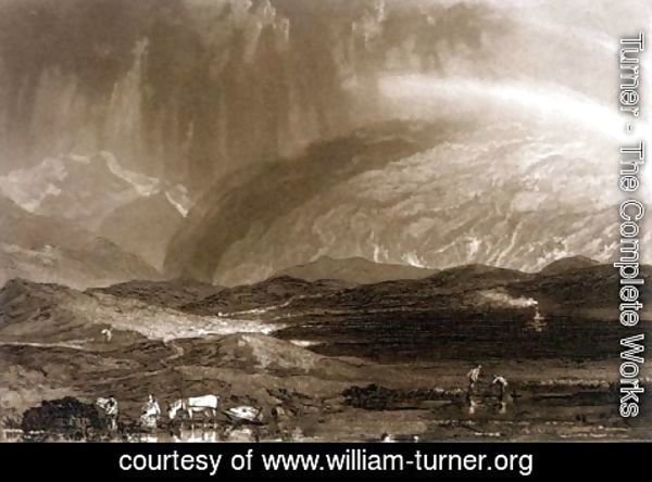 Turner - Peat Bog, Scotland, engraved by George Clint 1770-1854
