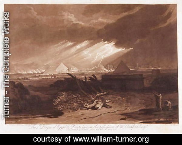 Turner - The Fifth Plaque of Egypt, engraved by Charles Turner 1773-1857 1808