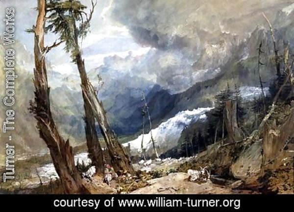 Turner - Mere de Glace, in the Valley of Chamouni, Switzerland, 1803