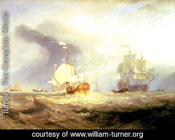 Turner - Admiral von Trumps Barge at the Entrance of the Texel in 1645, c.1831