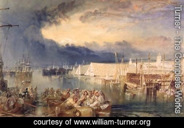 Turner - The Dockyard, Devonport, c.1825-29
