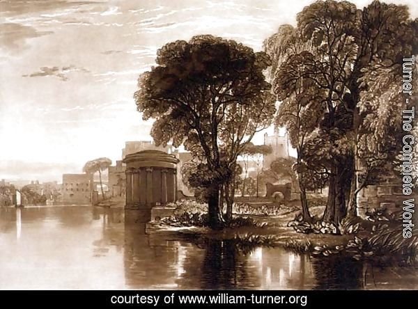 Isleworth, from the Liber Studiorum, engraved by Henry Dawe, 1819