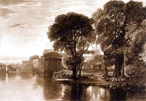 Isleworth, from the Liber Studiorum, engraved by Henry Dawe, 1819