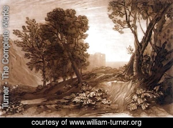 Turner - Solitude, from the Liber Studiorum, engraved by William Say, 1816