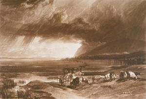 Turner - Solway Moss, from the Liber Studiorum, engraved by Thomas Lupton, 1816