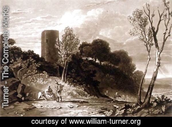 Turner - Winchelsea, Sussex, from the Liber Studiorum, engraved by J.C. Easling, 1812