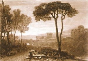 Turner - Scene in the Campagna, from the Liber Studiorum, engraved by William Say, 1812