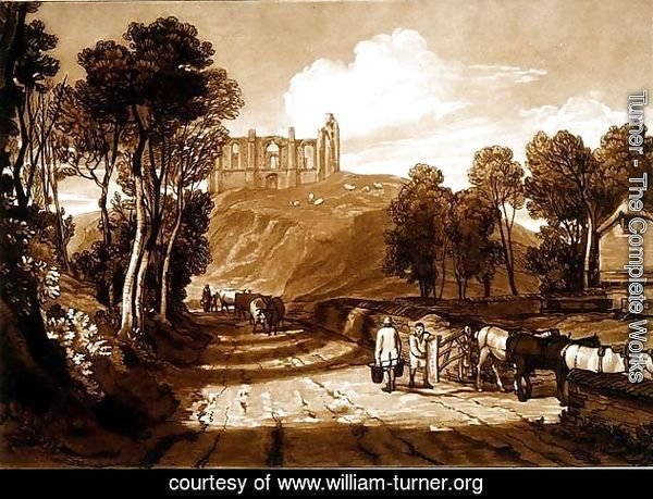 Catherine's Hill near Guildford, from the Liber Studiorum, engraved by J.C. Easling, 1811