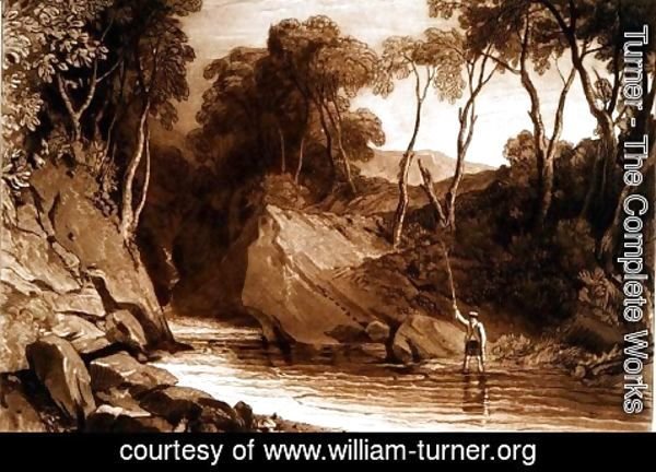 Turner - Near Blair Athol, from the Liber Studiorum, engraved by William Say, 1811