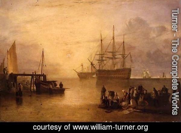 Turner - The Sun Rising through Vapour, c.1809