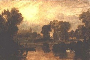 Eton College from the River, or The Thames at Eton, c.1808