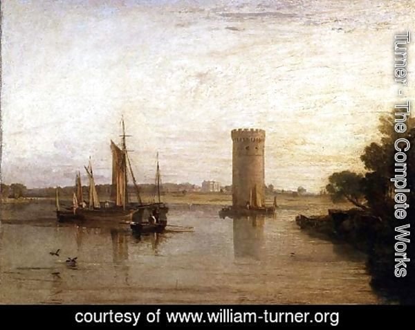 Turner - Tabley, the Seat of Sir J.F. Leicester, Bart. Calm Morning, c.1809