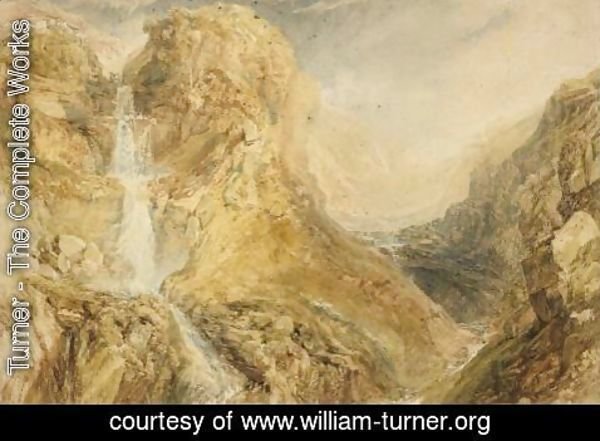 Turner - Mossdale Fall, Yorkshire, c.1816-18