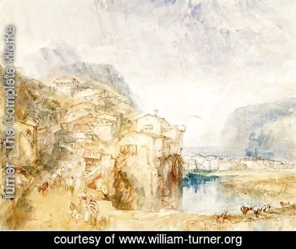Turner - Brunnen, with Lake Lucerne in the distance, c.1842
