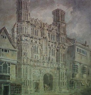 Turner - Christchurch Gate, Canterbury, c.1792-93