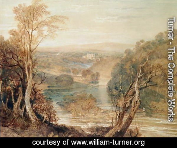 Turner - The River Wharfe with a distant view of Barden Tower