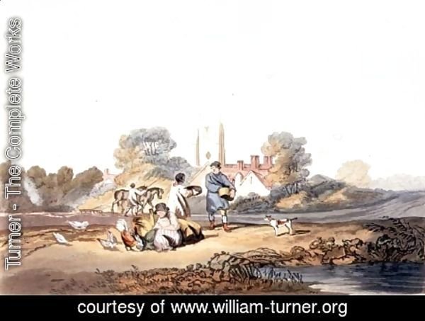 Turner - Autumn, sowing grain, 1818