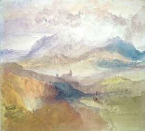 Turner - View along an Alpine Valley, possibly the Val d'Aosta 2