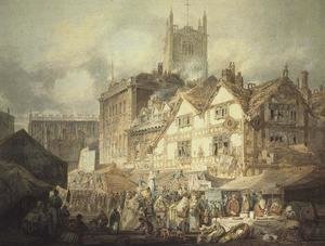 Turner - High Green, Queen Square, Wolverhampton, 1795
