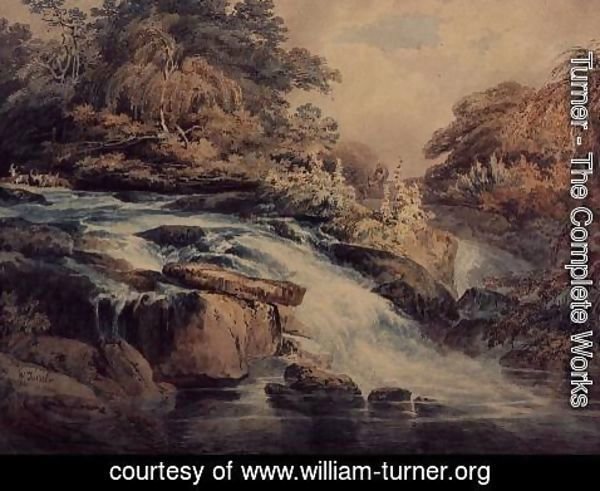 Turner - Cascade at Hampton Court, 1795