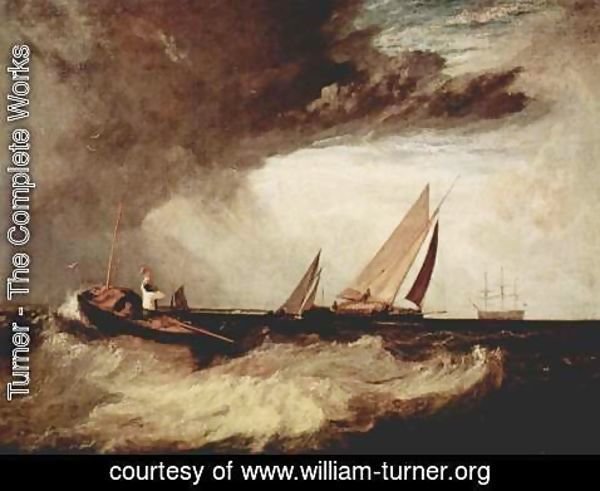Turner - A fisherman from Bury Shoe Ness preit a Prahm of Whitstable