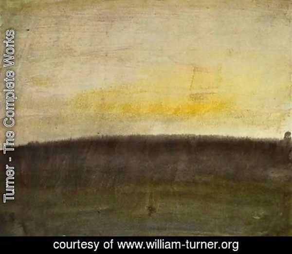 Turner - Beginnings with color, pink skies